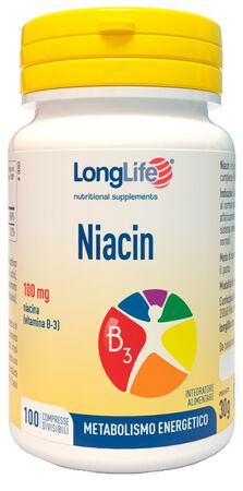 LONGLIFE NIACIN 100 MG 100 COMPRESSE image not present