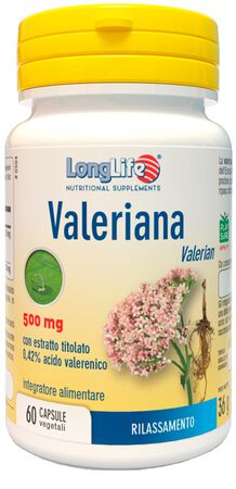 LONGLIFE VALERIANA 60 CAPSULE 500 MG image not present