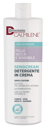 DERMOVITAMINA CALMILENE SENSICREAM DETERGENTE IN CREMA SENZA SAPONE PER PELLE SECCA E SENSIBILE 500 ML image not present