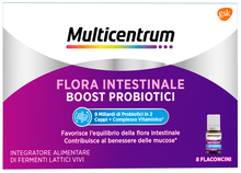 MULTICENTRUM FLORA INTESTINALE BOOST PROBIOTICI 8 FLACONCINI MULTICENTRUM FLORA INTESTINALE BOOST PROBIOTICI 8 FLACONCINI