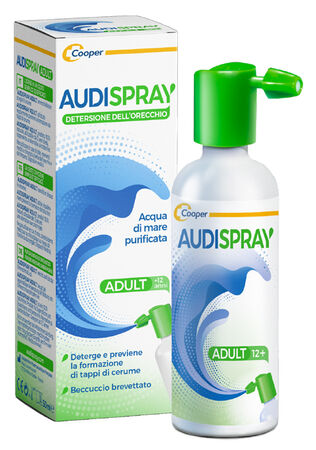 AUDISPRAY ADULT SOLUZIONE DI ACQUA DI MARE IPERTONICA SPRAY SENZA GAS DETERSIONE ORECCHIO 50 ML image not present