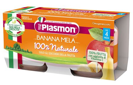 PLASMON OMOGENEIZZATO BANANA MELA 2 X 80 G image not present