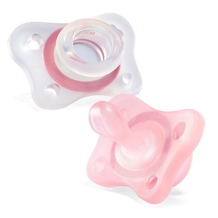 CHICCO GOMMOTTINO GIRL SILICONE 2-6 MESI 2 PEZZI ITA C image not present