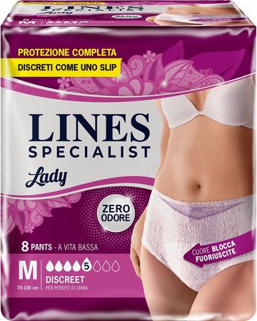 LINES SPECIALIST PANTS DISCREET M FARMA 8 PEZZI image not present