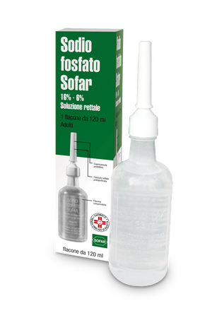 SODIO FOSFATO (SOFAR)*1 flacone 120 ml 16% + 6% soluz rett image not present