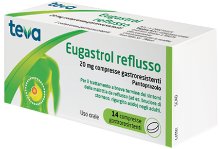 EUGASTROL REFLUSSO*14 cpr gastrores 20 mg image not present
