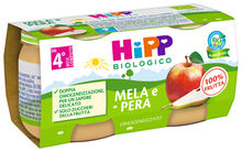 HIPP OMOGENEIZZATO MELA/PERA 2 X 80 G