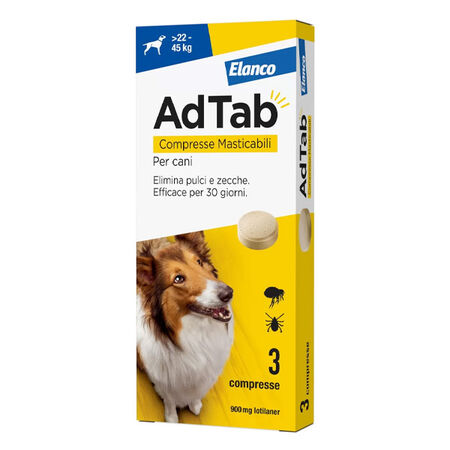 ADTAB 3 cpr masticabili 900 mg per cani da 22 a 45 Kg image not present