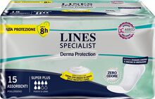 PANNOLONE PER INCONTINENZA LINES SPECIALIST DERMA SUPER 15 PEZZI