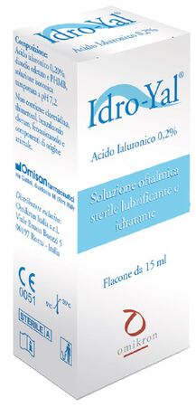 SOLUZIONE LUBRIFICANTE IDRO YAL 15 ML PER LENTI A CONTATTO image not present