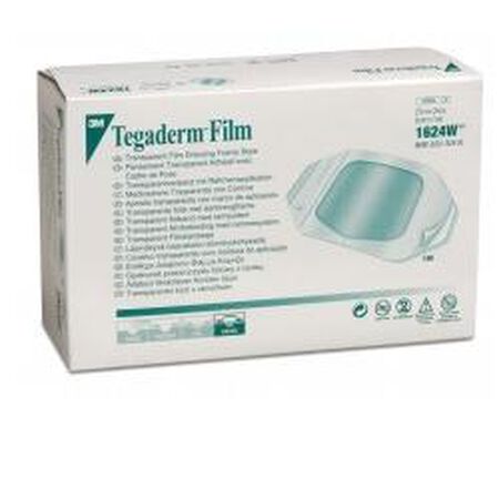 MEDICAZIONE TRASPARENTE STERILE SEMIPERMEABILE IN POLIURETANO TEGADERM FILM CM10X12 5 PEZZI image not present