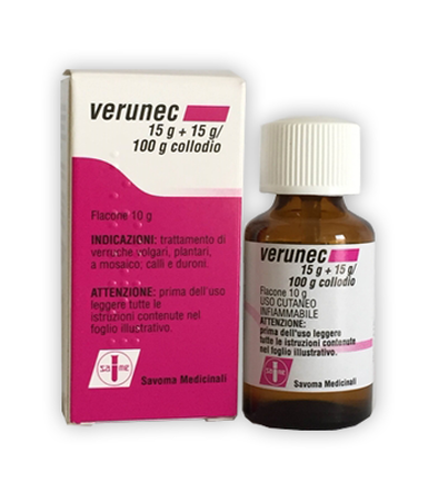 VERUNEC*collodio soluz cutanea 15 g + 15 g/100 g image not present
