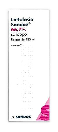 LATTULOSIO (SANDOZ)*sciroppo 180 ml 66,7% flacone image not present