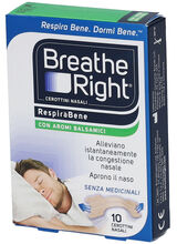 CEROTTI NASALI BREATH RIGHT BALSAMICI 10 PEZZI