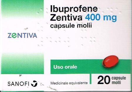 IBUPROFENE (ZENTIVA)*20 cps molli 400 mg image not present