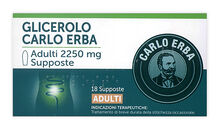 GLICEROLO (CARLO ERBA)*AD 18 supp 2.250 mg