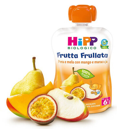 HIPP BIO FRUTTA FRULLATA PERA/MELA CON MANGO E MARACUJA 90 G image not present