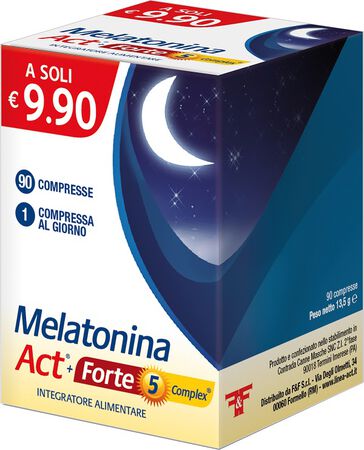 MELATONINA ACT 1MG + FORTE 5 COMPLEX 90 COMPRESSE image not present