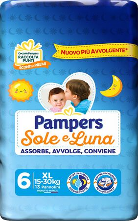 PAMPERS SOLE LUNA XL 13 PEZZI image not present