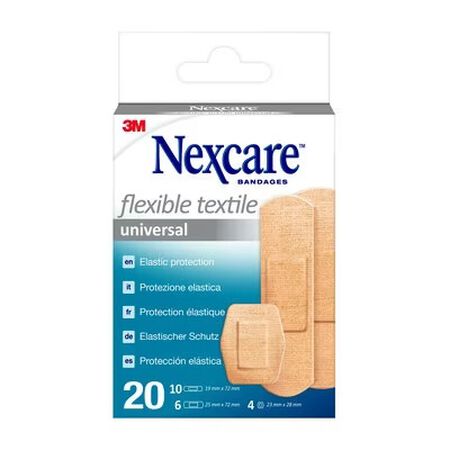 CEROTTO PREPARATO 3M NEXCARE TEXTILE N0420AS ASSORTITI 3 MISURE 10 CEROTTI 19X72MM + 6 CEROTTI 25X72MM + 4 CEROTTI 22,5MM image not present