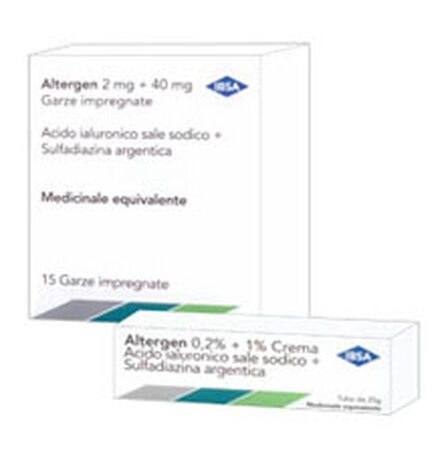 ALTERGEN*15 garze 2 mg + 40 mg 10 cm x 10 cm image not present