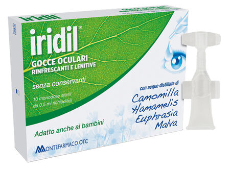 GOCCE OCULARI IRIDIL 10 AMPOLLE MONODOSE RICHIUDIBILI 0,5 ML image not present