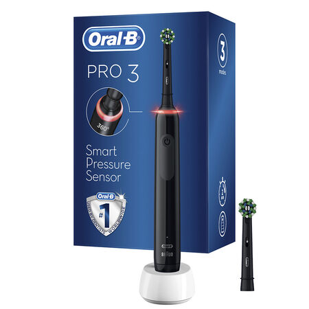 ORAL-B PRO 3 BLACK SPAZZOLINO ELETTRICO + 2 REFILL image not present