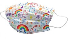 MASCHERINA CHIRURGICA FILTRANTE 98% 3 VELI TIPO IIR CON ELASTICI PEDIATRICA CARTOON 10 PEZZI