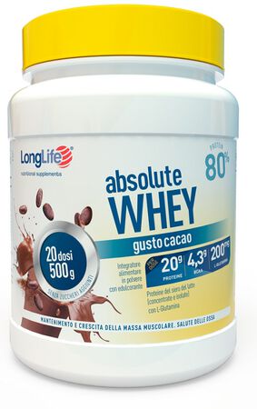 LONGLIFE ABSOLUTE WHEY CACAO 500 G image not present