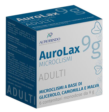 MICROCLISMI PER ADULTI AUROLAX 6 CONTENITORI 9 G image not present