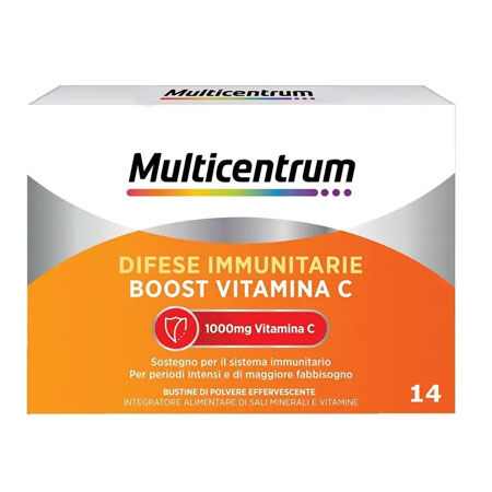 MULTICENTRUM DIFESE IMMUNITARIE BOOST VITAMINA C 14 BUSTINE image not present