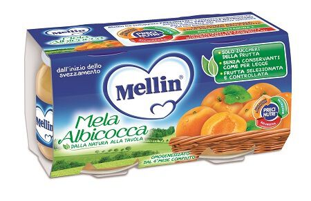 MELLIN OMOGENEIZZATO MELA/ALBICOCCA 100 G 2 PEZZI image not present