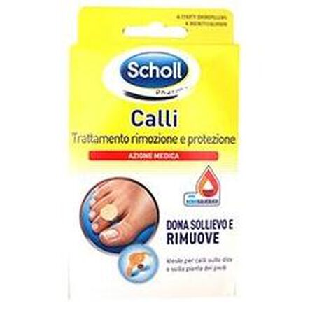 CEROTTO CALLIFUGO TRATTAMENTO RIMOZIONE/PROTEZIONE CALLI 4 CEROTTI IDROREPELLENTI + 4 DISCHETTI CALLIFUGHI image not present