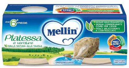 MELLIN OMOGENEIZZATO PLATESSA 2X80 G image not present