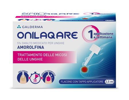 ONILAQARE*smalto unghie 1 flacone 2,5 ml 5% con tappo applicatore image not present