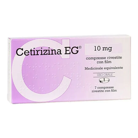 CETIRIZINA (EG)*7 cpr riv 10 mg image not present
