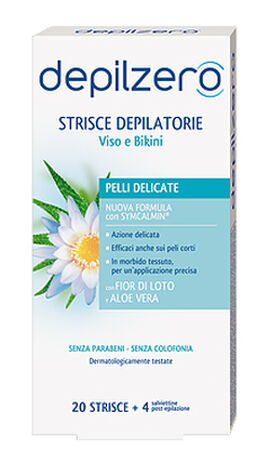 DEPILZERO STRISCE VISO E BIKINI 20 PEZZI image not present