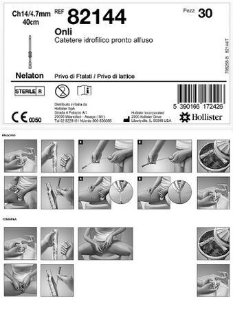 CATETERE IDROFILICO ONLI PRONTO ALL'USO 40 CM CH 14 30 PEZZI image not present
