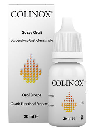 COLINOX SOSPENSIONE GASTROFUNZIONALE GOCCE OROSOLUBILI TRATTAMENTO METEORISMO AEROFAGIA COLICHE GASSOSE 20 ML image not present