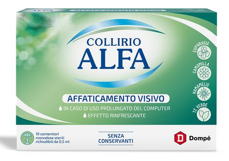 COLLIRIO ALFA AFFATICAMENTO VISIVO 10 PEZZI MONODOSE image not present