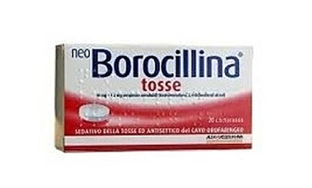 NEOBOROCILLINA TOSSE*20 pastiglie 10 mg + 1,2 mg image not present