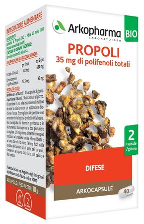 ARKOPHARMA PROPOLI BIO 40 CAPSULE image not present