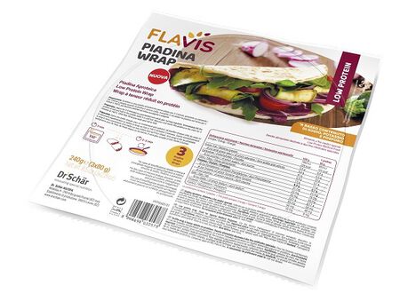 FLAVIS PIADINA WRAP APROTEICA 3 PEZZI DA 80 G image not present