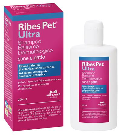 RIBES PET ULTRA SHAMPOO DERMATOLOGICO FLACONE 200 ML image not present