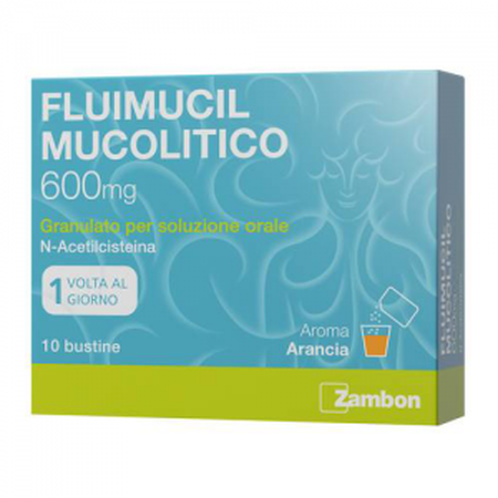FLUIMUCIL MUCOLITICO*orale grat 10 bust 600 mg image not present