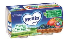 MELLIN OMOGENEIZZATO MELA MIRTILLO 100 G 2 PEZZI