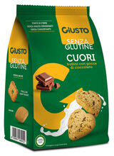 GIUSTO SENZA GLUTINE CUORI FROLLINI CON GOCCE DI CIOCCOLATO 200 G