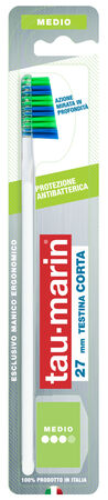 TAUMARIN PROFESSIONAL SPAZZOLINO 27 MEDIO TESTINA CORTA PROTEZIONE ANTIBATTERICA image not present