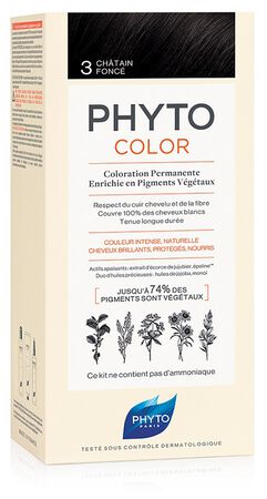 PHYTOCOLOR 3 CASTANO SCURO 1 LATTE + 1 CREMA + 1 MASCHERA + 1 PAIO DI GUANTI image not present