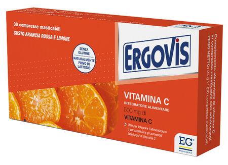 ERGOVIS VITAMINA C 500MG 30 COMPRESSE MASTICABILI image not present